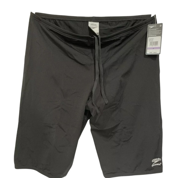 Speedo Men's Endurance+ Swim Race Jammer Waist 38" 8805014 Black NIB Competition - Picture 1 of 7